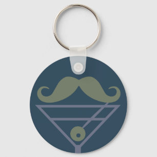 Porte-clés Martini Mustache porte - clé personnalisé