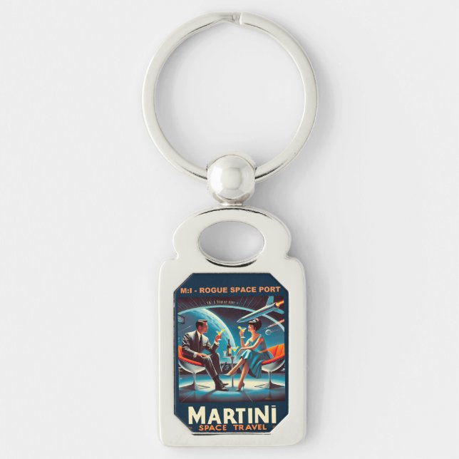 Porte-clés Martini Space Travel Poster Rogue Space Port (Devant)