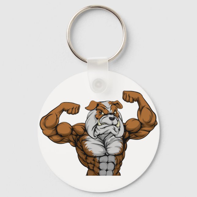 Porte-clés Mascotte Bulldog (Recto)