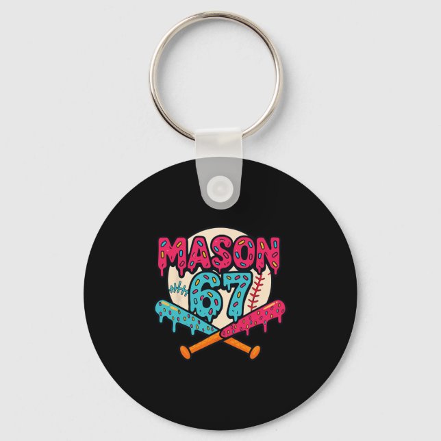Porte-clés Mason 67 Drôle de glace qui coule vendre un mème g (Recto)