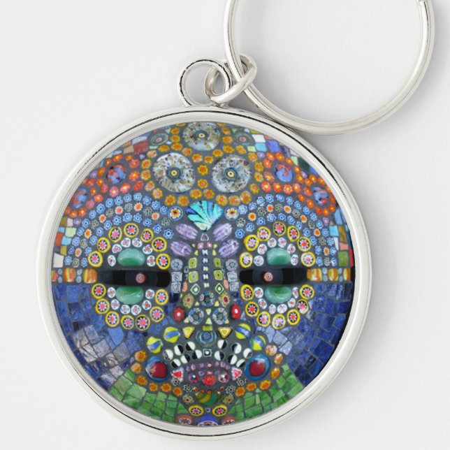 Porte-clés Masque de mosaïque de Marge (Devant)