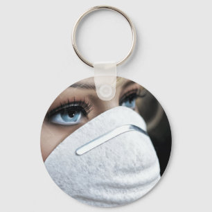 Porte-clés Masque de protection contre le virus Corona