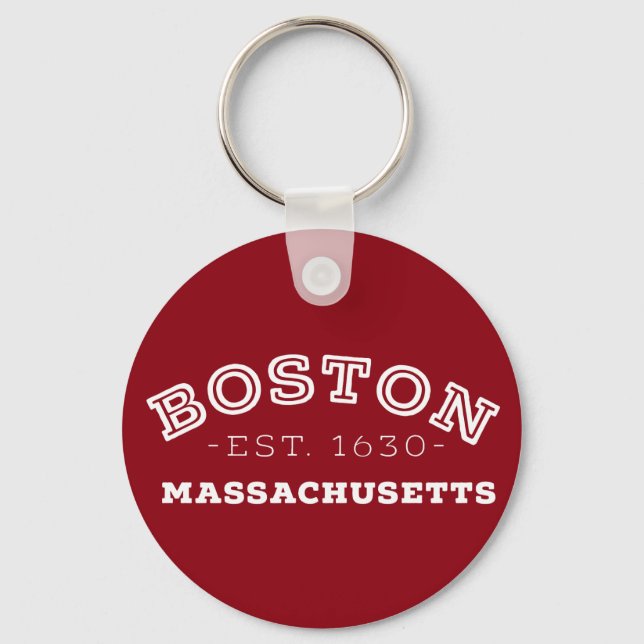 Porte-clés Massachusetts de Boston (Recto)