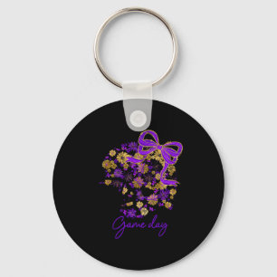Porte-clés Match de football floral jour fée équipe Srit viol