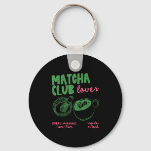 Porte-clés Matcha Club Thé vert Matcha Latte régulier ou glac