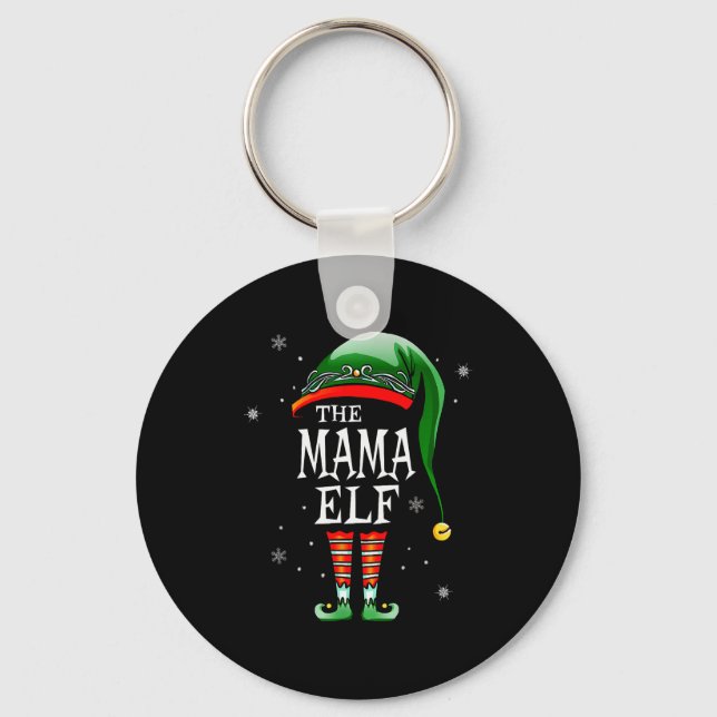 Porte-clés Matching Family Funny The Mama Elf Christmas  (Recto)