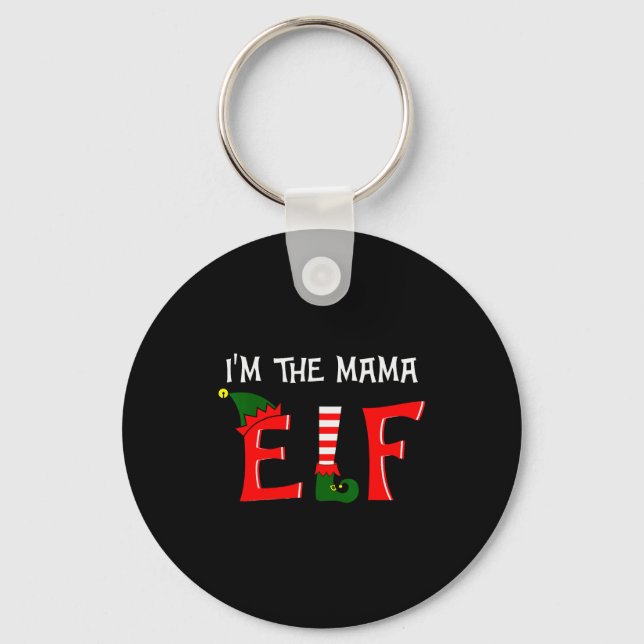 Porte-clés Matching Family Group I'm The Mama Elf Christmas 2 (Recto)