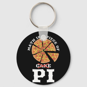 Porte-clés Math Est Une Pièce De Gâteau Apple Pi Joyeux Don J