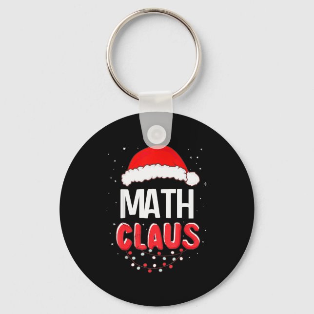 Porte-clés Math Santa Claus Christmas Matching Costume  (Recto)