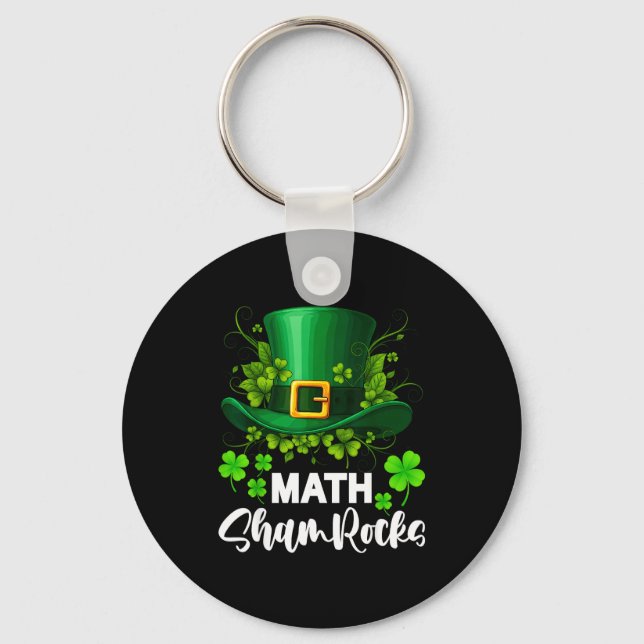 Porte-clés Math Shamrocks St. Patricks Day École  (Recto)