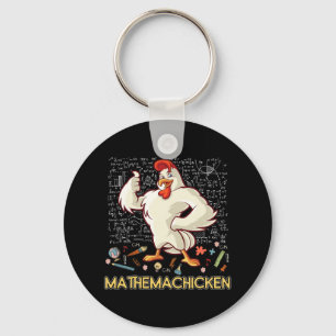 Porte-clés Mathemachicken Math Lover Drôle poulet