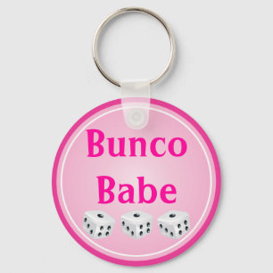 Porte-clés matrices avec le cercle rose personnalisable