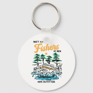 Porte-clés Matt 419 Pêcheurs d'hommes Chrétiens Pêche Pères 