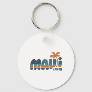 Porte-clés Maui Hawaii Vintage Surf Plage Surfant Rétro 70's