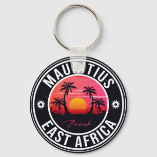 Porte-clés Maurice Afrique de l'Est Rétro Sunset Souvenirs 60