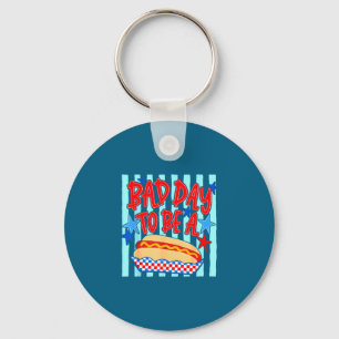Porte-clés Mauvaise journée pour être un hot dog drôle bbq gr