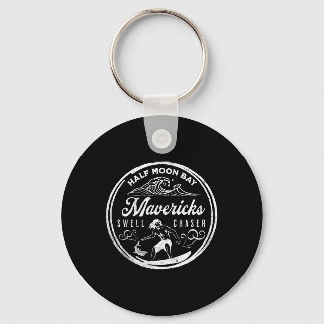 Porte-clés Mavericks Half Moon Y California Big Wave Surfing  (Recto)