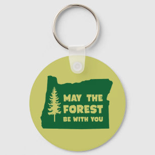 Porte-clés May the Forest Be With You Oregon