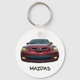 Porte-clés Mazda3 Button Keychain Mazda 3 front only