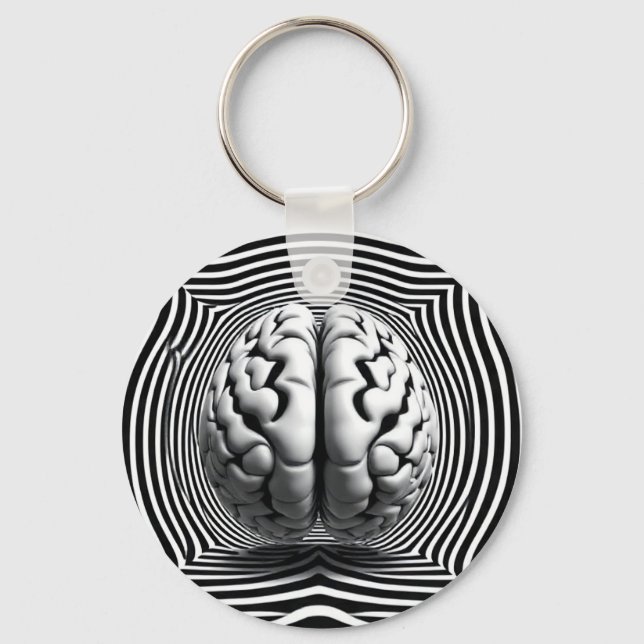 Porte-clés Maze d'esprit hypnotique - Plongez dans la spirale (Recto)