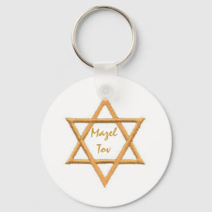 Porte-clés Mazel Tov/Étoile de David