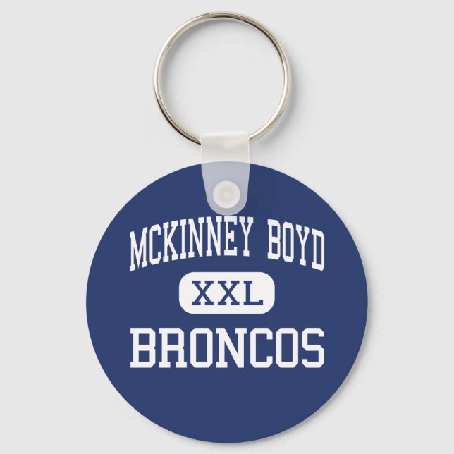 Porte-clés McKinney Boyd - Broncos - High - McKinney Texas (Recto)