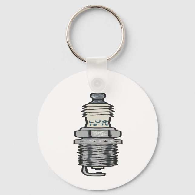 Porte-clés Mécanique du bouchon d'étincelle (Recto)