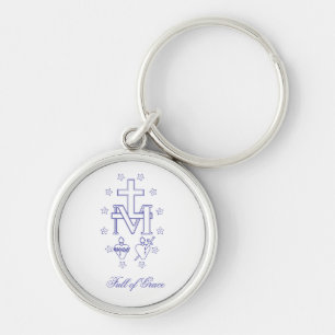 Porte-clés Médaille de Notre-Dame de Grâces Médaille Miracule