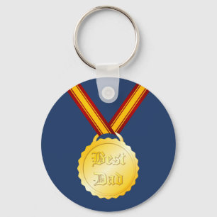 Porte-clés Médaille du meilleur papa Fête du Père