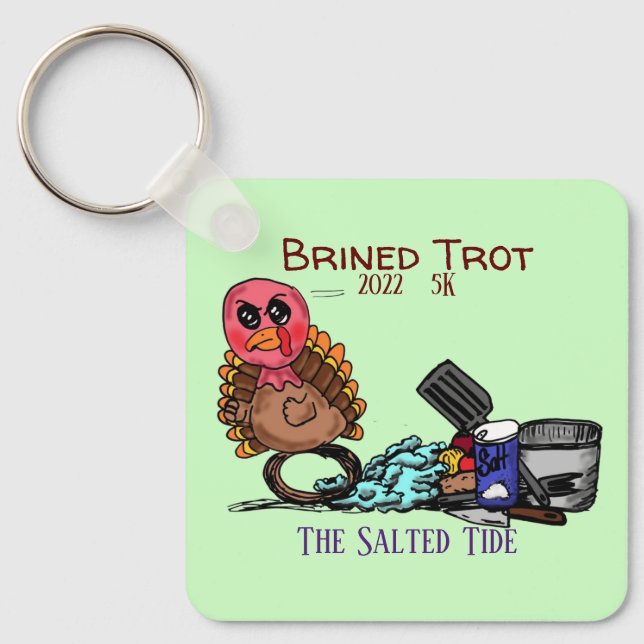 Porte-clés Médaille porte - clé Trot Briné 5k (Recto)