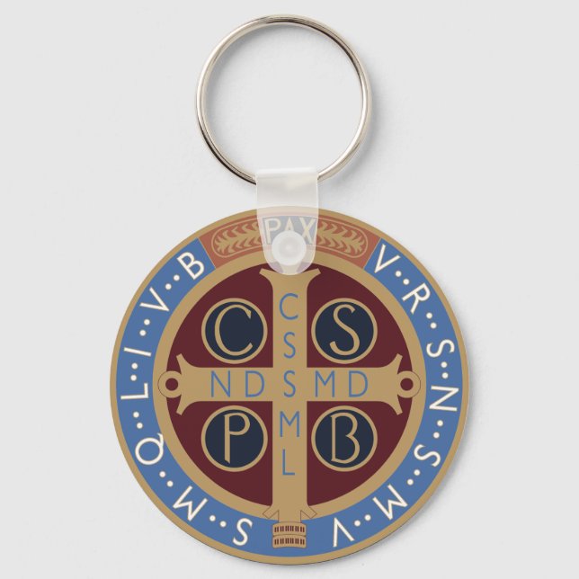 Porte-clés Médaille Saint Benoît (Recto)