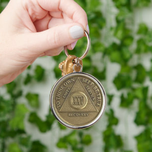 Porte-clés Médaillon XXV Ans de Sobriété