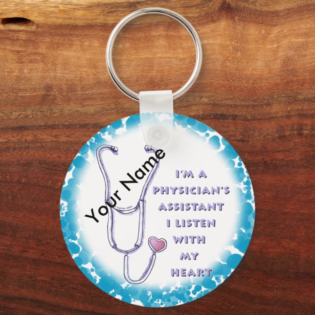 Porte-clés Médecin Assistant Coeur (Recto)