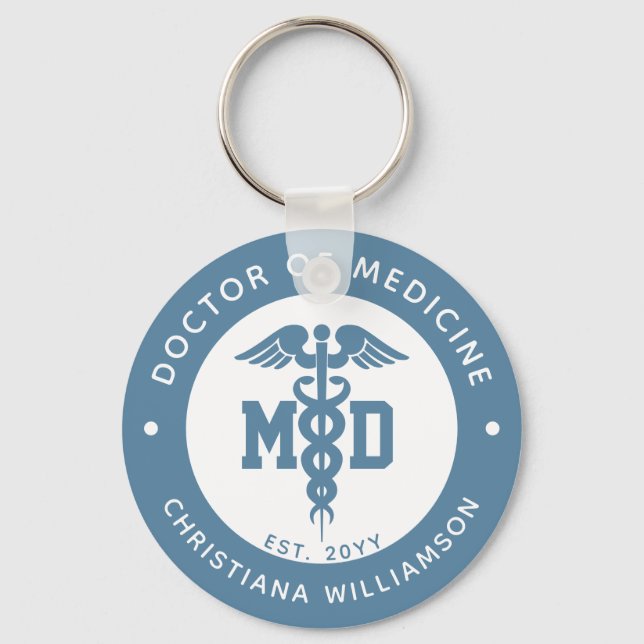 Porte-clés Médecin de médecine sur mesure Cadeaux d'études su (Recto)