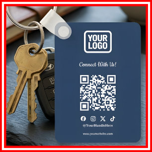 Porte-clés Médias Sociaux Connectez-vous avec nous Instagram