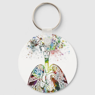 Porte-clés Medical Gifts Heart and Lungs Motif