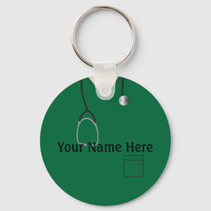 Porte-clés Médicale Scrubs Infirmière Dark Green Porte - cl