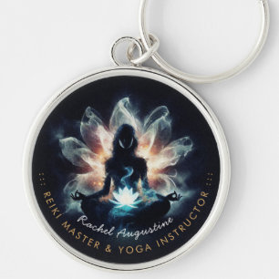 Porte-clés Méditation de l'instructeur de yoga Pose de la Mis
