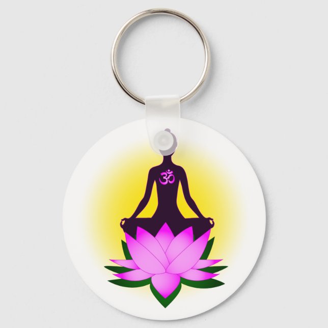 Porte-clés Méditation du yoga (Recto)