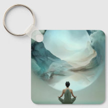 Porte-clés Méditation Zen Mystique