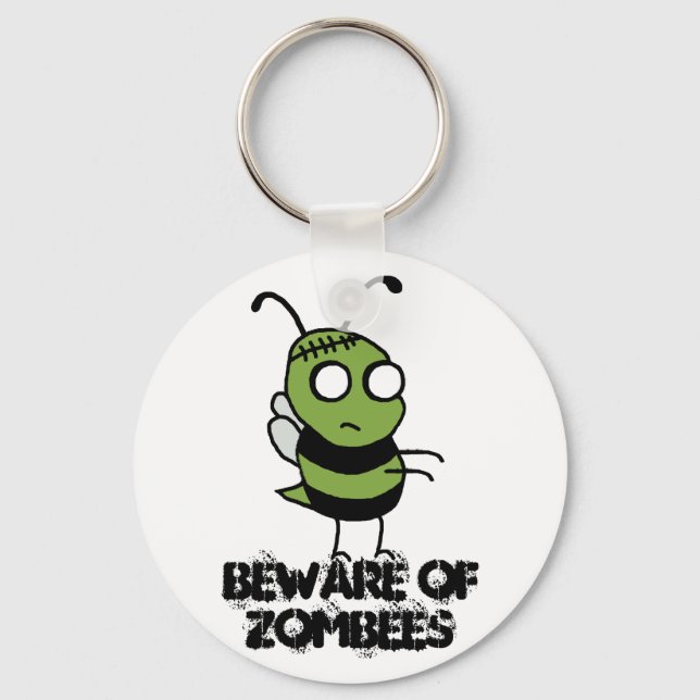 Porte-clés Méfiez-vous du Porte - clé de Zombees (Recto)