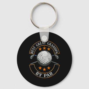 Porte-clés Meilleur Arrière Grand-Père Par Par Golfeur Sporti