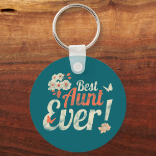 Porte-clés Meilleur Aunt Ever Vintage Auntie Birthday Godmoth
