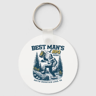 Porte-clés Meilleur BBQ de l'homme Smith Mountain Lake Bigfoo