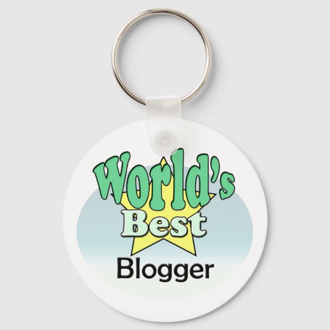 Porte-clés Meilleur blogueur du monde (Recto)