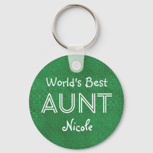 Porte-clés Meilleur cadeau vert personnalisé de la MONDE 10