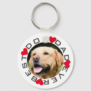 Porte-clés Meilleur Chien Papa Jamais Photo