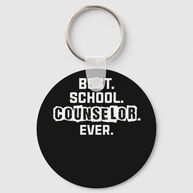Porte-clés Meilleur conseiller scolaire jamais (Recto)