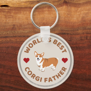 Porte-clés Meilleur Corgi Père Fier Chien Papa Cadeau