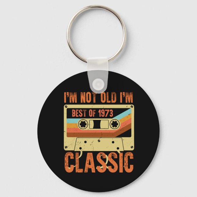 Porte-clés Meilleur de 1973 Cadeaux de 50 ans Hommes Annivers (Recto)